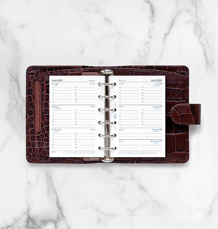 Recharge Agenda FILOFAX 2024-2025 - Pocket, Semaine sur Deux Pages (français) - 1 semaine sur 2 pages - Pocket - 5059145548002