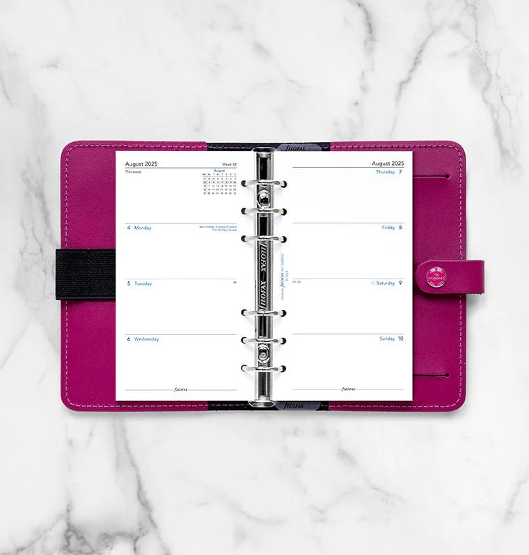 Recharge agenda FILOFAX 2025 - 2026 - Personal - Semaine sur deux pages (anglais) - 5059145596973