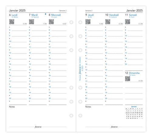Recharge Agenda FILOFAX 2025 - Personal, Semaine sur Deux Pages (français) - 1 semaine sur 2 pages - Personal - 5059145548842