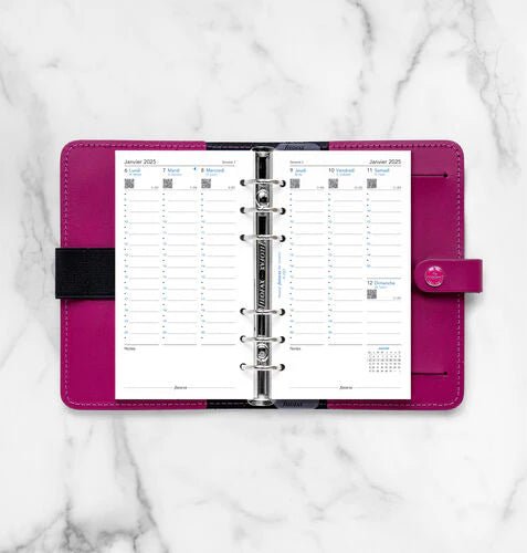 Recharge Agenda FILOFAX 2025 - Personal, Semaine sur Deux Pages (français) - 1 semaine sur 2 pages - Personal - 5059145548842