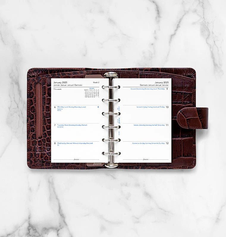 Recharge Agenda FILOFAX 2025 - Pocket, Semaine sur Deux Pages (multilingue) - 1 semaine sur 2 pages - Pocket - 5059145547944
