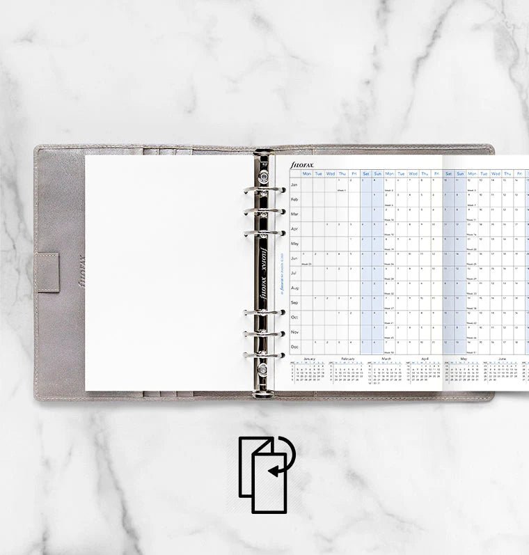 Recharge agenda FILOFAX 2026 - A5 - Planning annuel horizontal (anglais) - 509145550883
