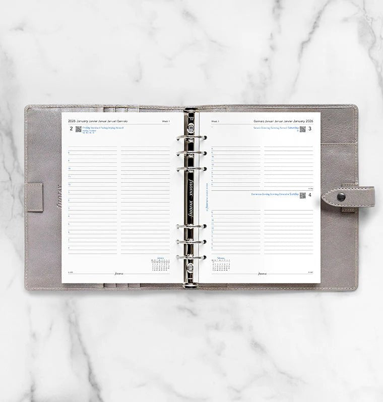 Recharge agenda FILOFAX 2026 - A5 - Un jour par page (multilingue) - 5059145597291