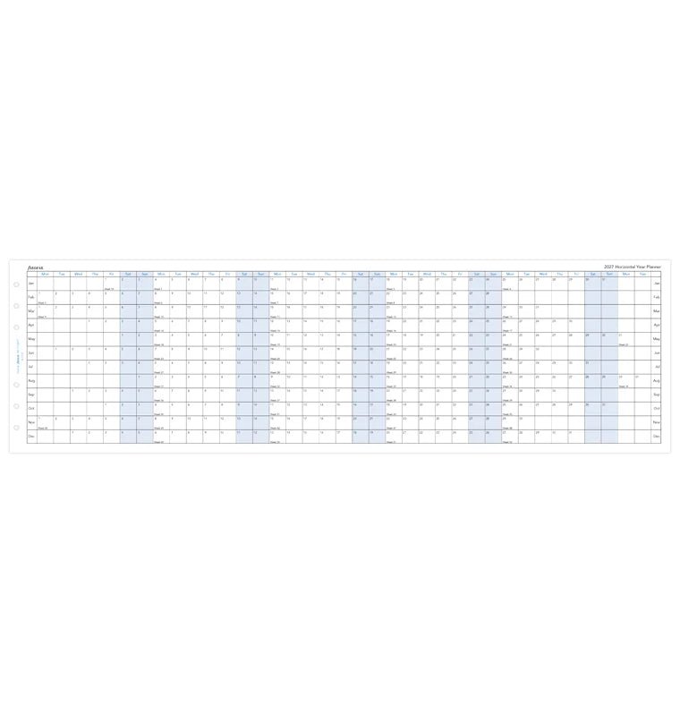 Recharge agenda FILOFAX 2027 - Personal - Planning annuel horizontal (anglais) - 5059145598816