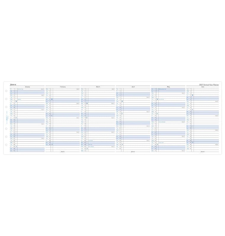 Recharge agenda FILOFAX 2027 - Personal - Planning annuel vertical (anglais) - 5059145598830