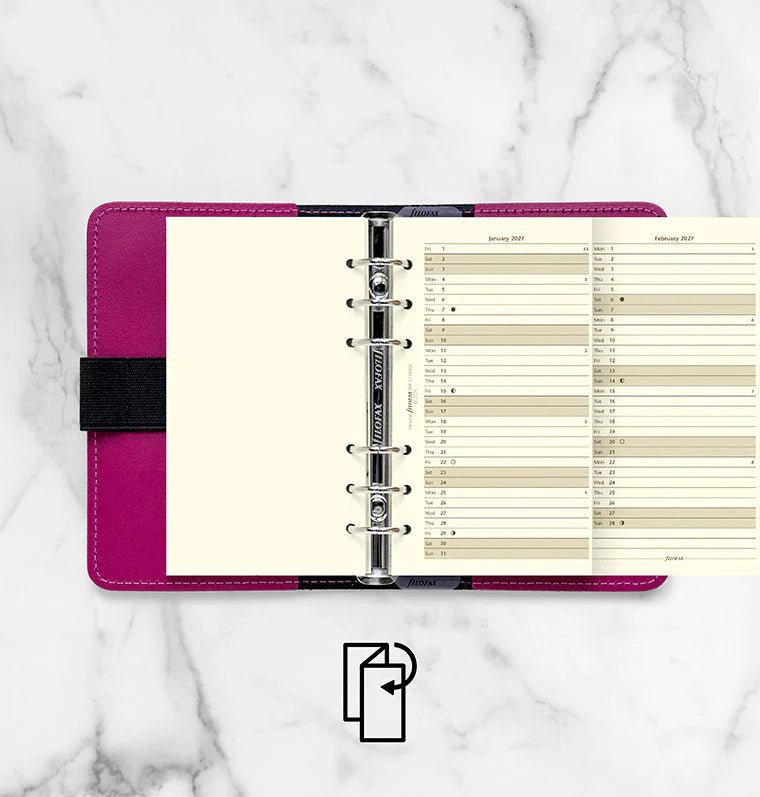 Recharge agenda FILOFAX 2027 - Personal - Planning annuel vertical (anglais) - 5059145598151