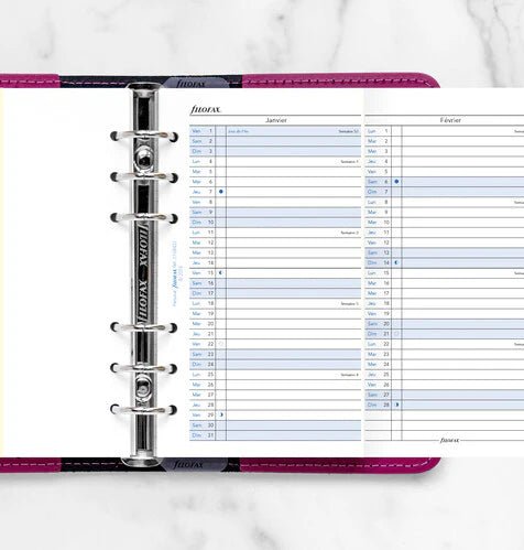 Recharge agenda FILOFAX 2027 - Personal - Planning annuel vertical (français) - 5059145598717