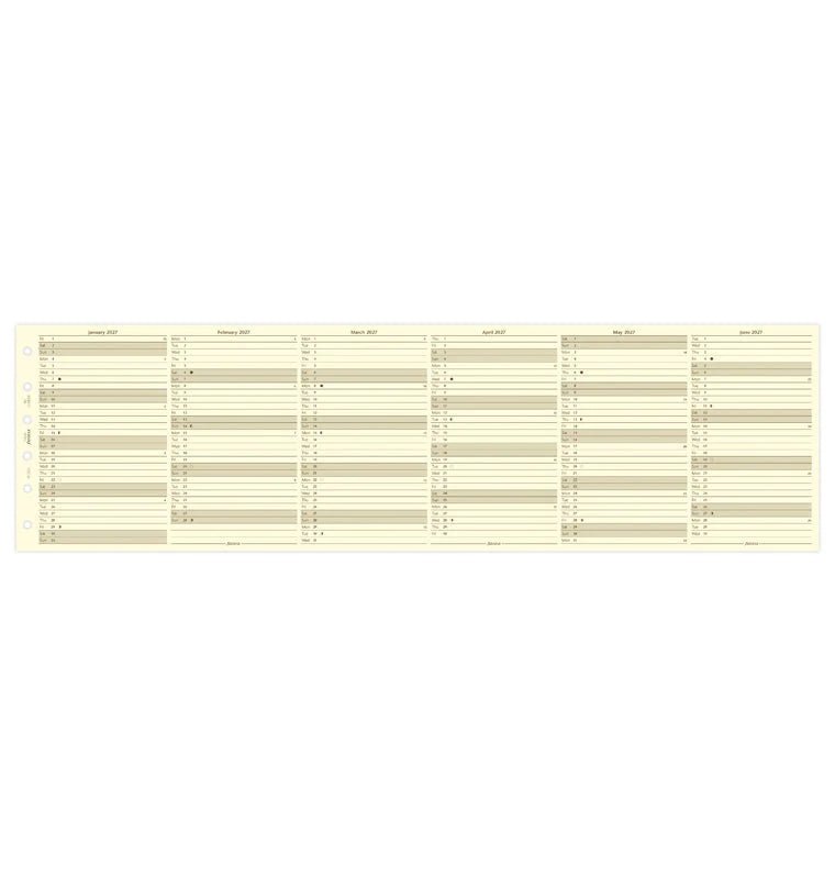 Recharge agenda FILOFAX 2027 - Pocket - Planning annuel vertical (anglais) - 5059145598137