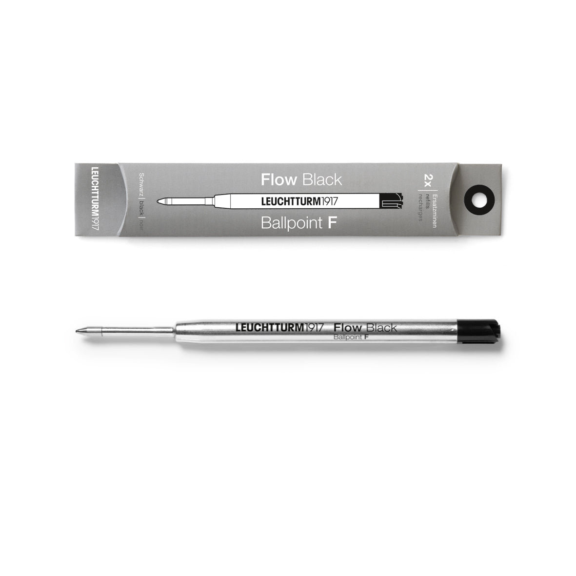 Recharge bille LEUCHTTURM1917 Drehgriffel Nr. 1 - Fine (F) - Noir - 4004117635793