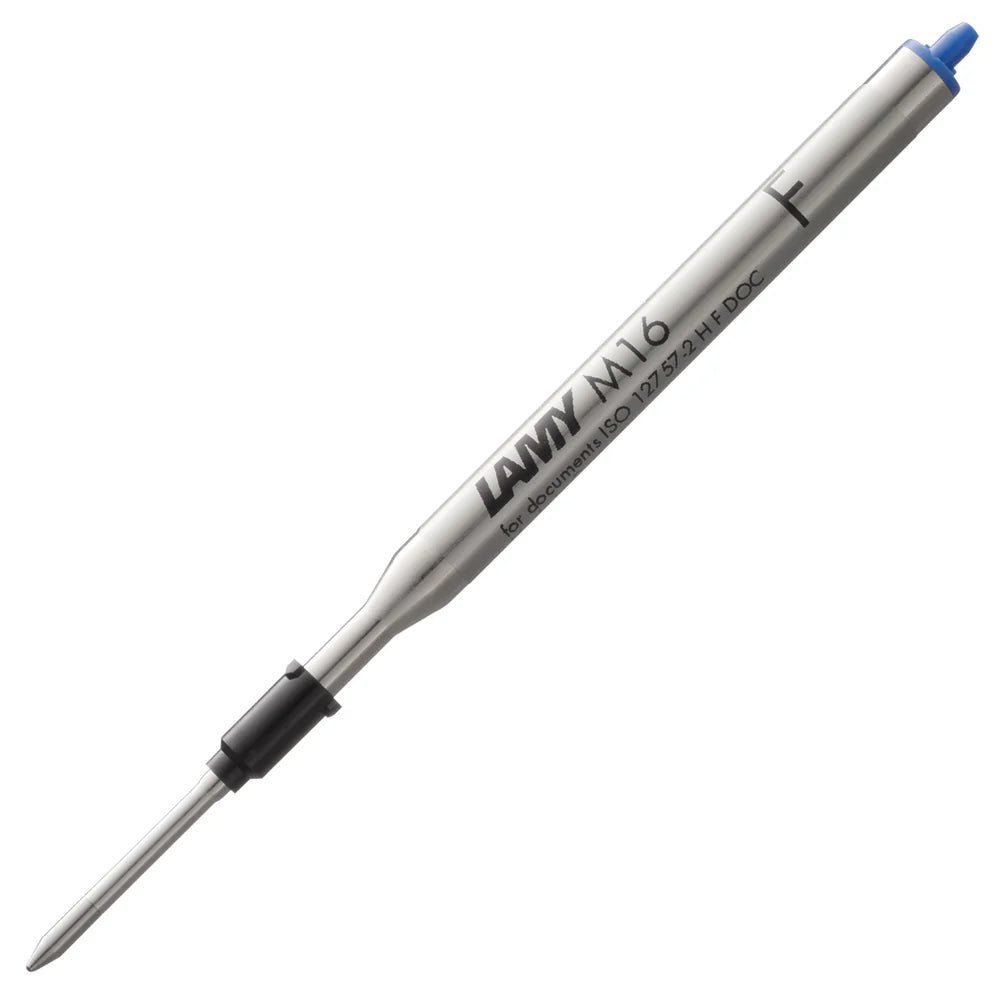 Recharge stylo bille LAMY M16 - Fine (F) - Bleu - 4014519001485