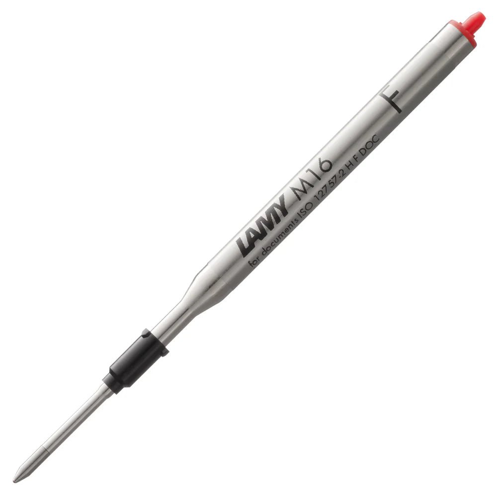 Recharge stylo bille LAMY M16 - Fine (F) - Rouge - 4014519001478
