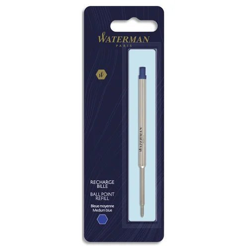 Recharge stylo bille WATERMAN - Medium (M) - Bleu - 3501170944493