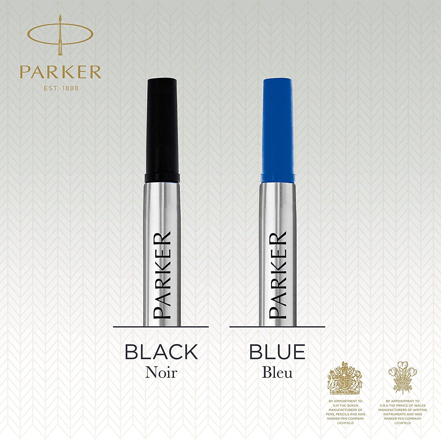 Recharge stylo roller PARKER - Medium (M) - Bleu - 3501179503240