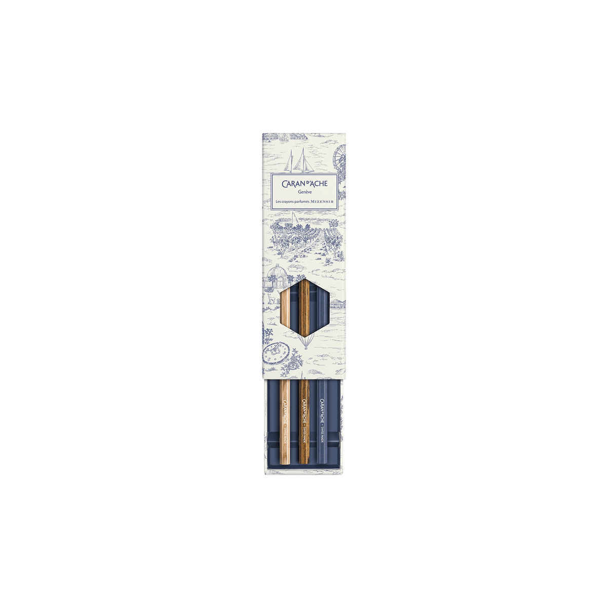 Set crayons parfumés Toile de Jouy Geneva Edition - CARAN D'ACHE - 7630002365772