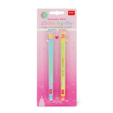 Set de 2 stylos LEGAMI à encre gel effaçable - Better Together