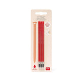 Set de 3 recharges LEGAMI pour stylo à encre gel effaçable - Rouge