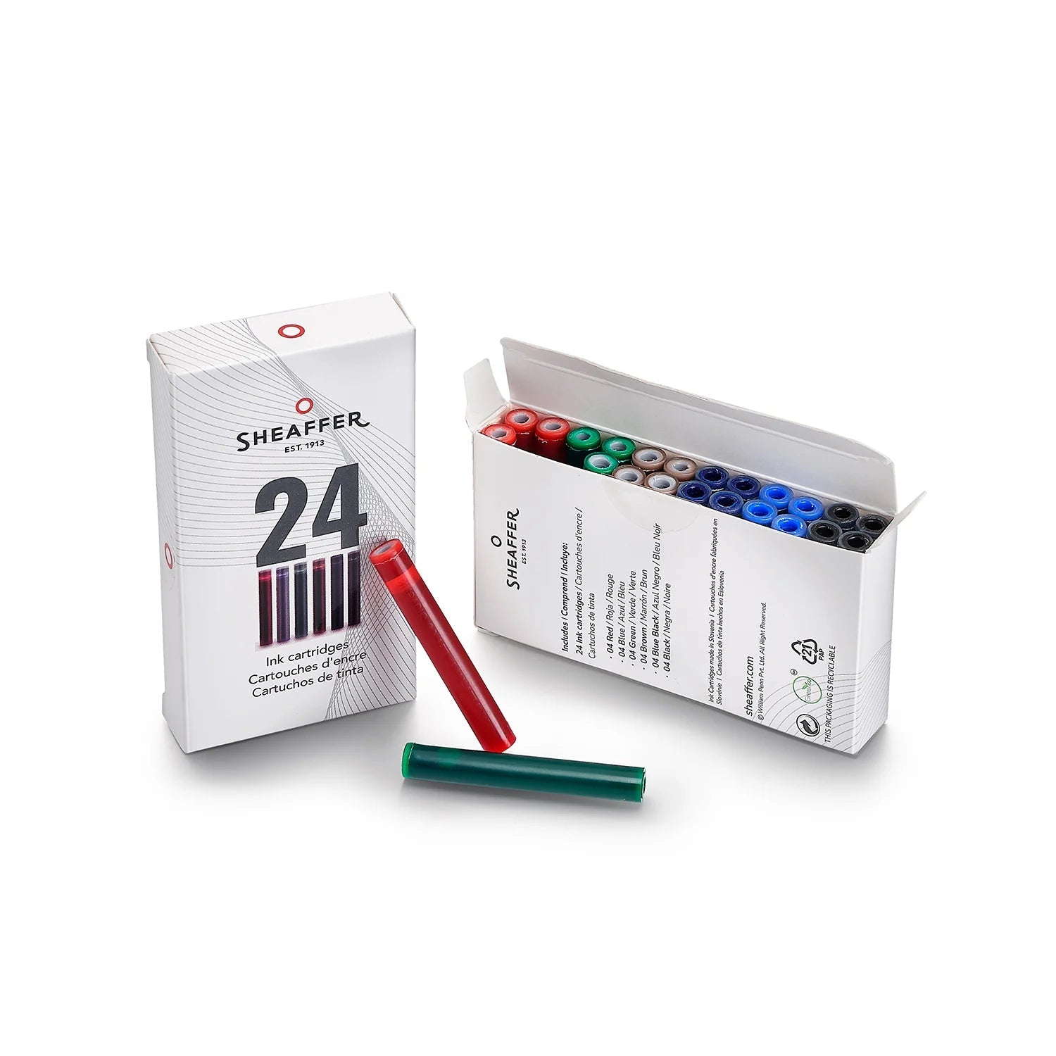 Set de calligraphie SHEAFFER Maxikit - Black/Yellow/Blue - 1.0/1.5/2.0 - 0074040342130