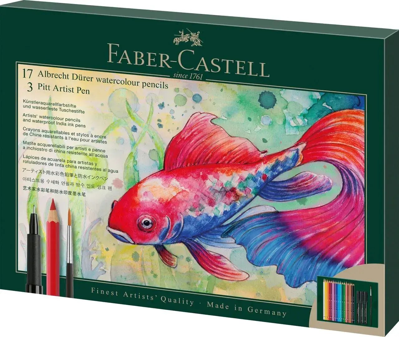 Set multiproduits ALBRECHT DÜRER & PITT ARTIST PEN - Coffret 21 pièces - FABER - CASTELL - 4005402175529