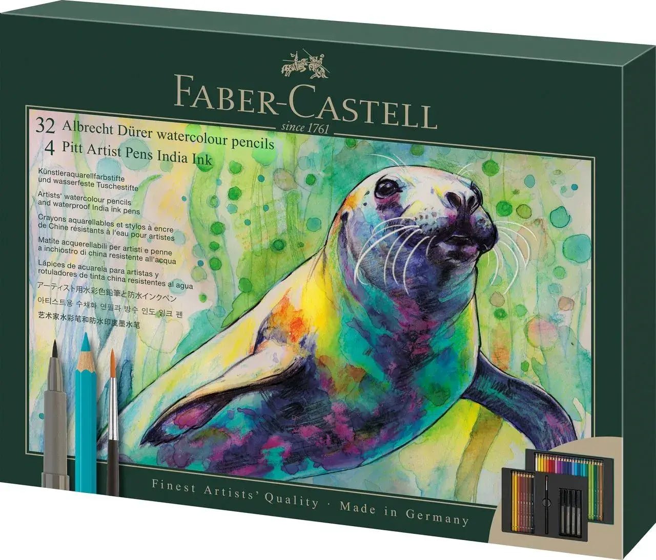 Set multiproduits ALBRECHT DÜRER & PITT ARTIST PEN - Coffret 37 pièces - FABER - CASTELL - 4005402175536