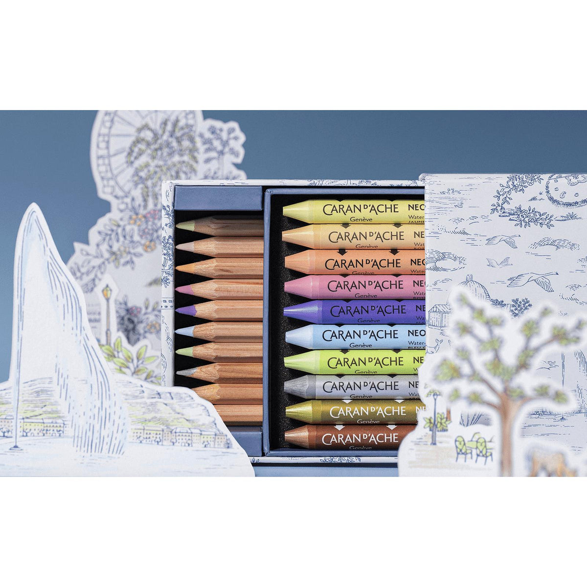 Set multiproduits Toile de Jouy Geneva Edition - CARAN D'ACHE - 7630002365666