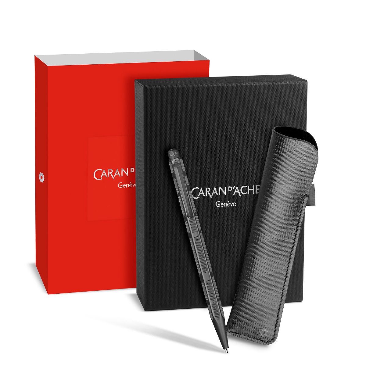 Set stylo bille CARAN D'ACHE Ecridor Black Lines - 7630002360364