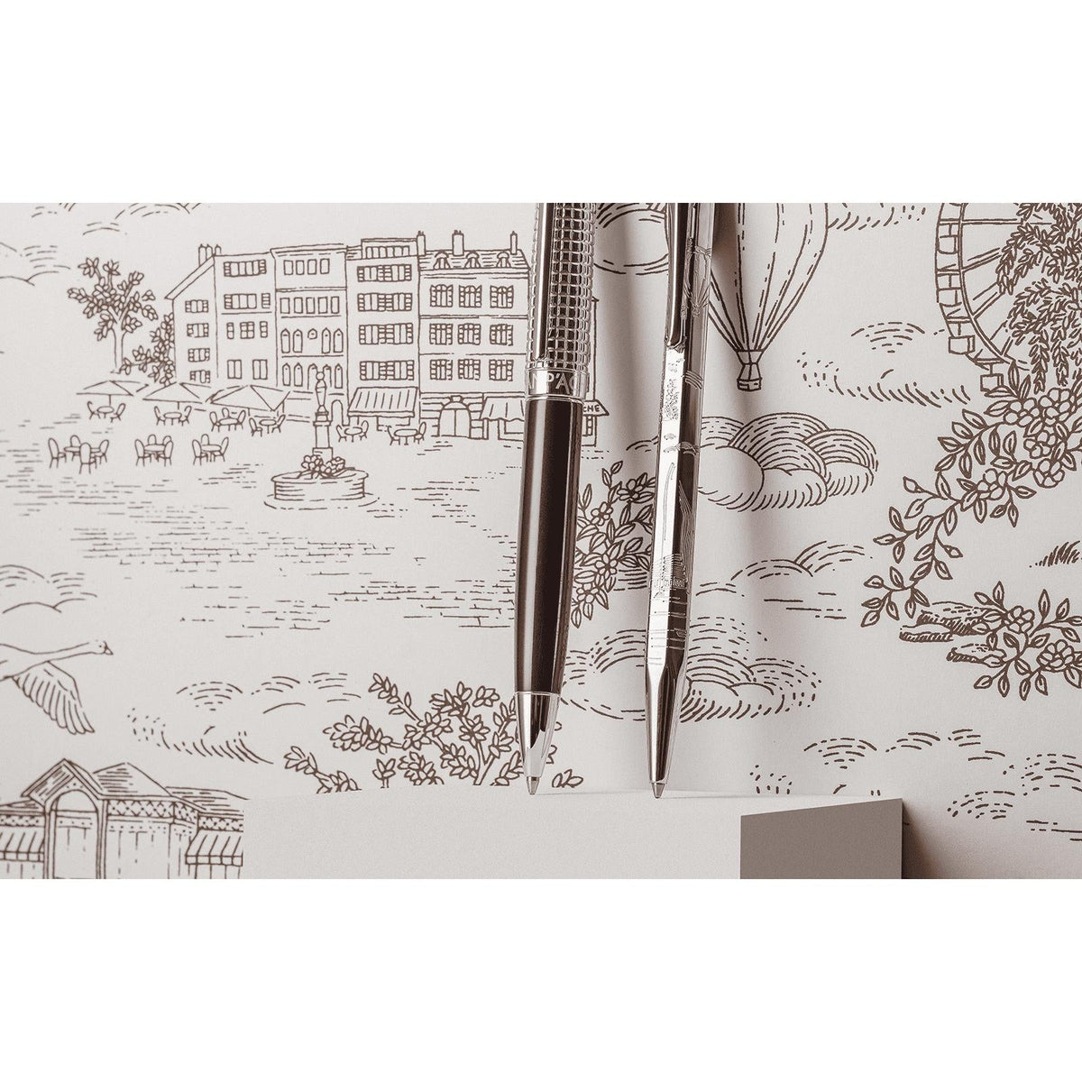 Set stylo bille CARAN D'ACHE Ecridor Toile de Jouy Geneva Edition - 7630002365789