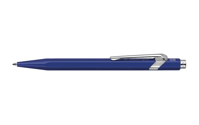 Set stylo bille + porte-mine CARAN D'ACHE 849 - Bleu - -