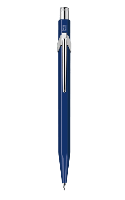 Set stylo bille + porte-mine CARAN D'ACHE 849 - Bleu - -