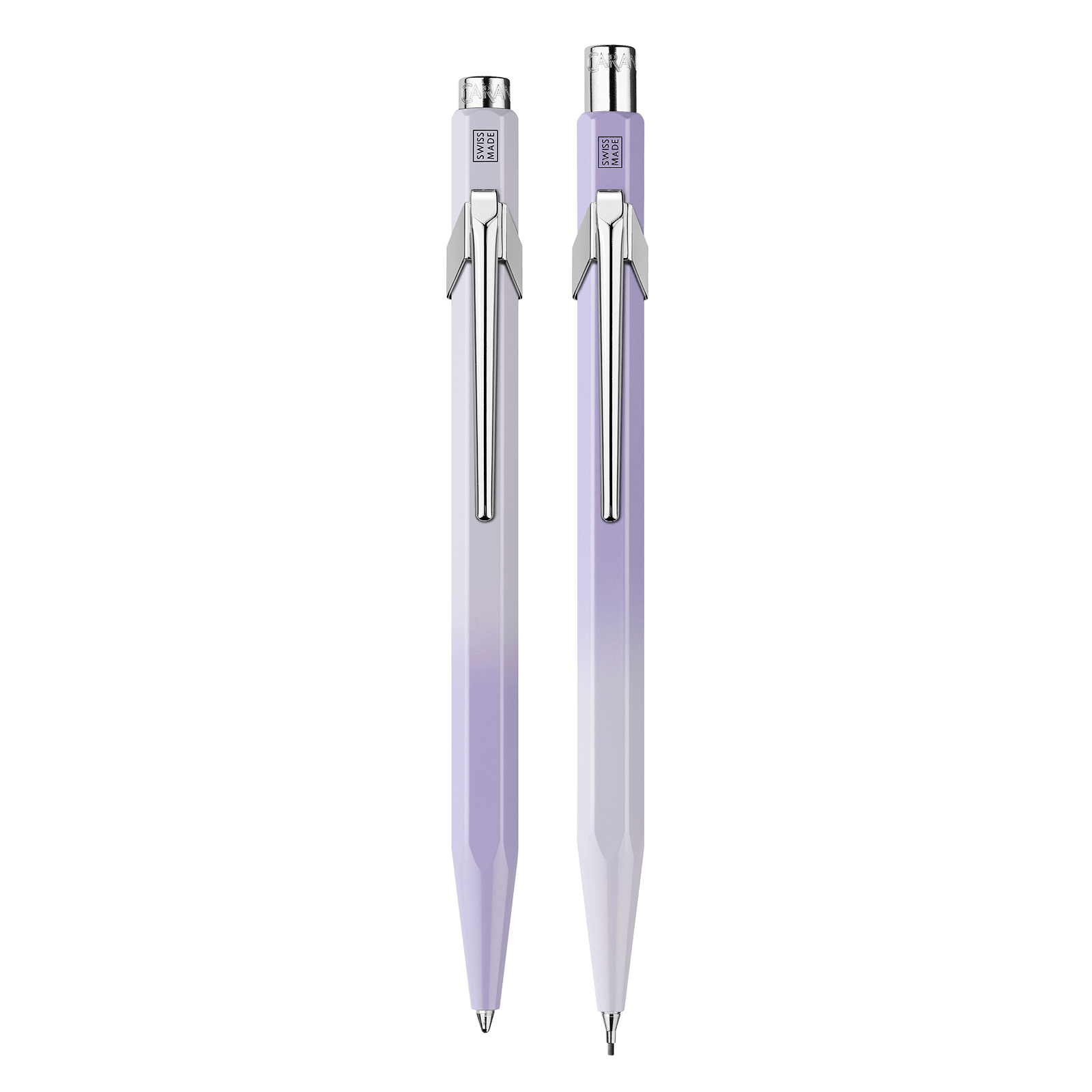 Set stylo bille + porte - mine CARAN D'ACHE 849 Blooming Lavender Édition Spéciale - 