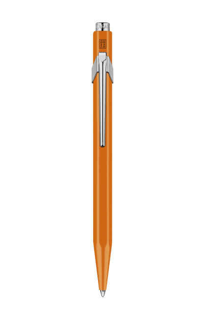 Set stylo bille + porte - mine CARAN D'ACHE 849 Fluo Line - Orange Fluo - 7630002353021
