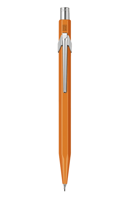 Set stylo bille + porte - mine CARAN D'ACHE 849 Fluo Line - Orange Fluo - 7630002353021