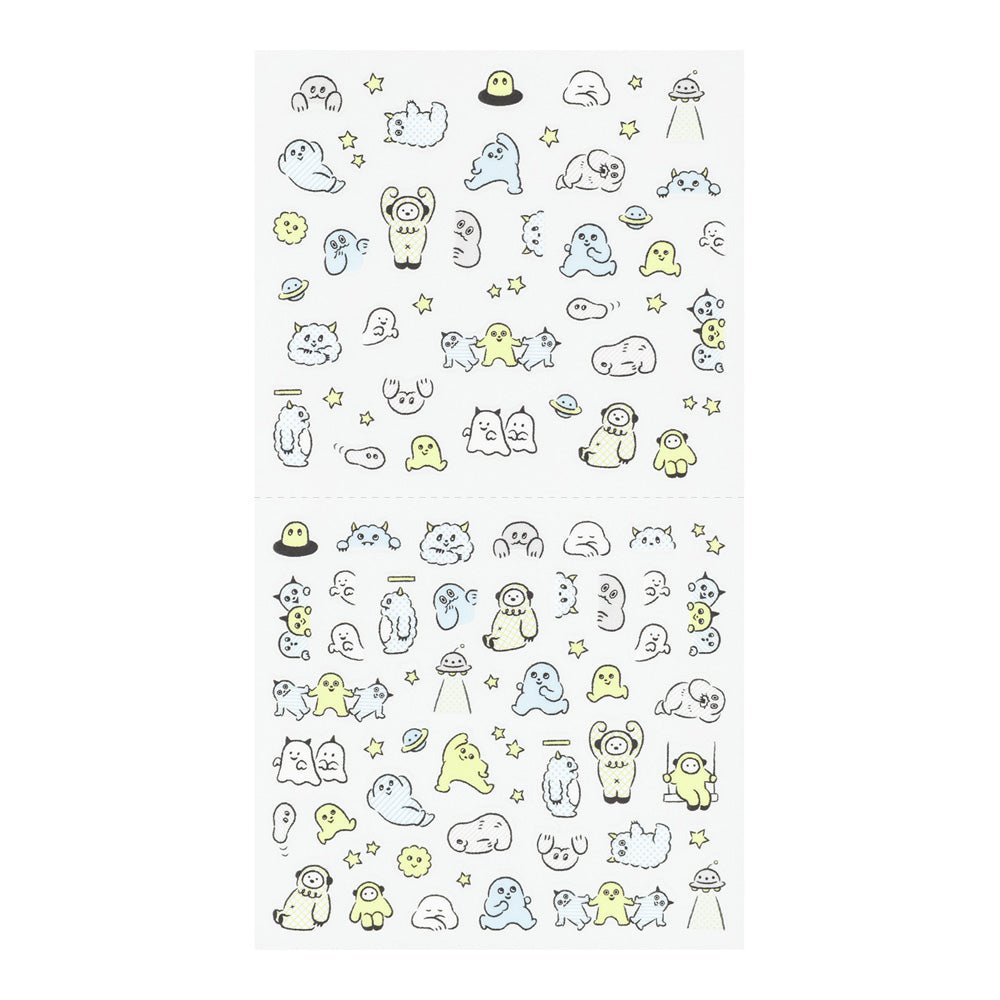 Stickers repositionnables MIDORI Collection - Monstres - 4902805827386