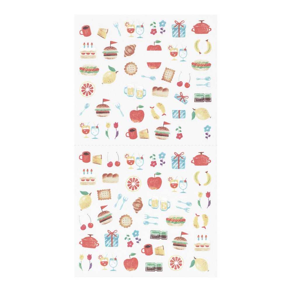 Stickers repositionnables MIDORI Collection - Victuailles - 4902805827478