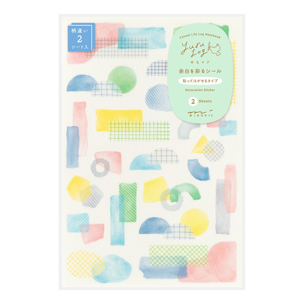 Stickers repositionnables MIDORI Yuru Log - Collage - 