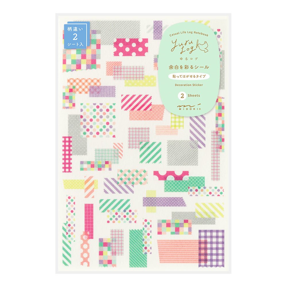 Stickers repositionnables Midori Yuru Log - Ruban