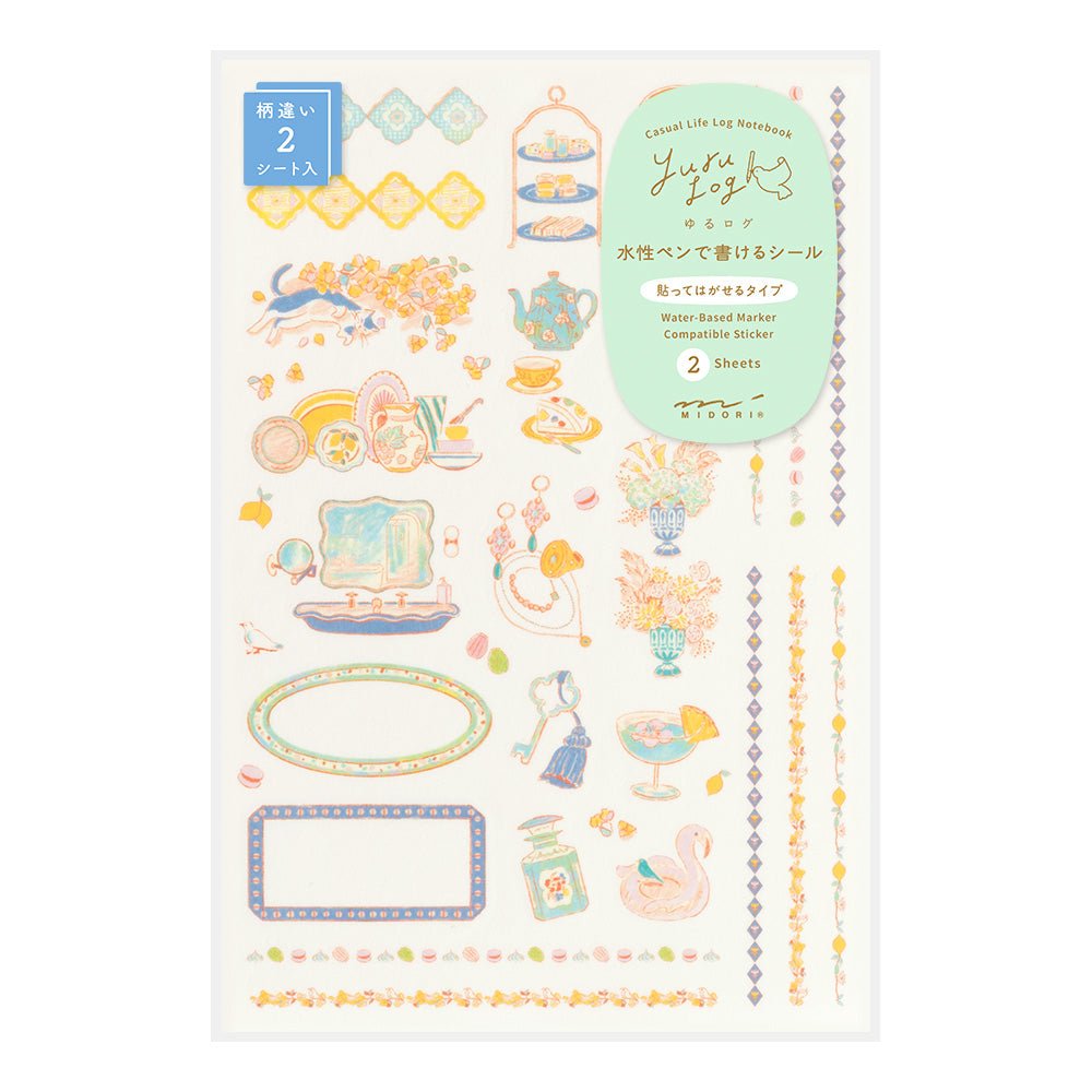 Stickers repositionnables MIDORI Yuru Log - Voyage - 