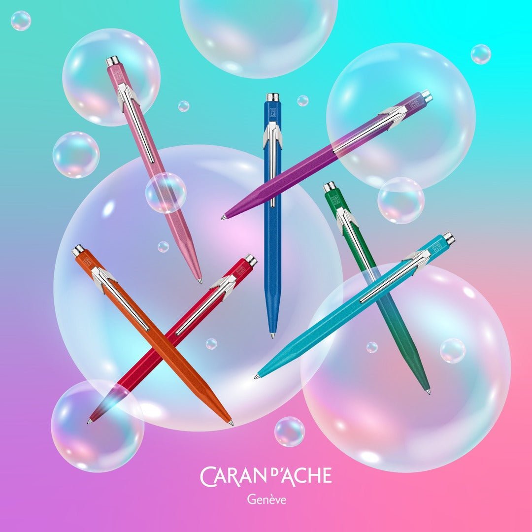 Stylo bille CARAN D'ACHE 849 Colormat - X - Turquoise - 7630002351881