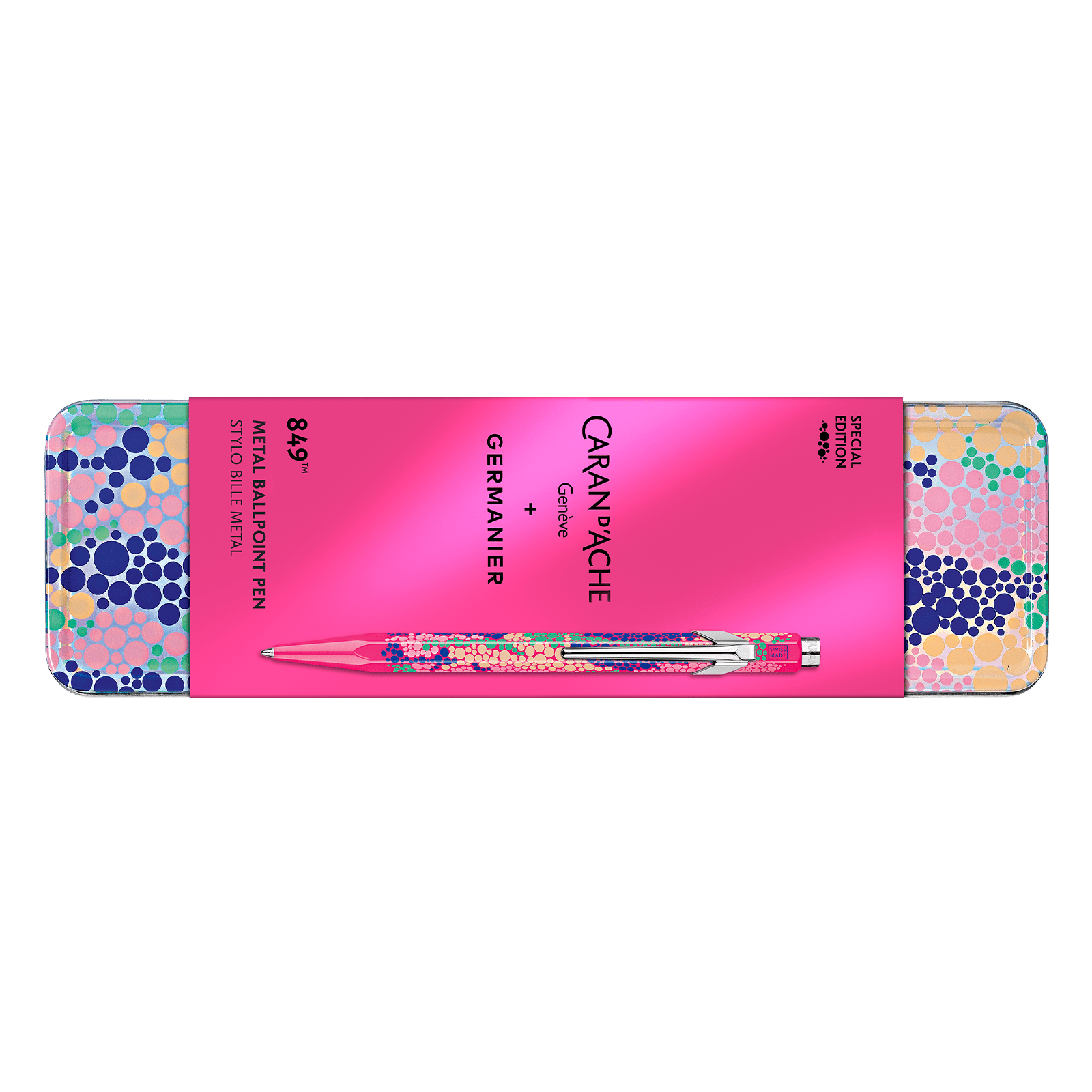 Stylo bille CARAN D'ACHE 849 Germanier Édition Spéciale - Rose - 