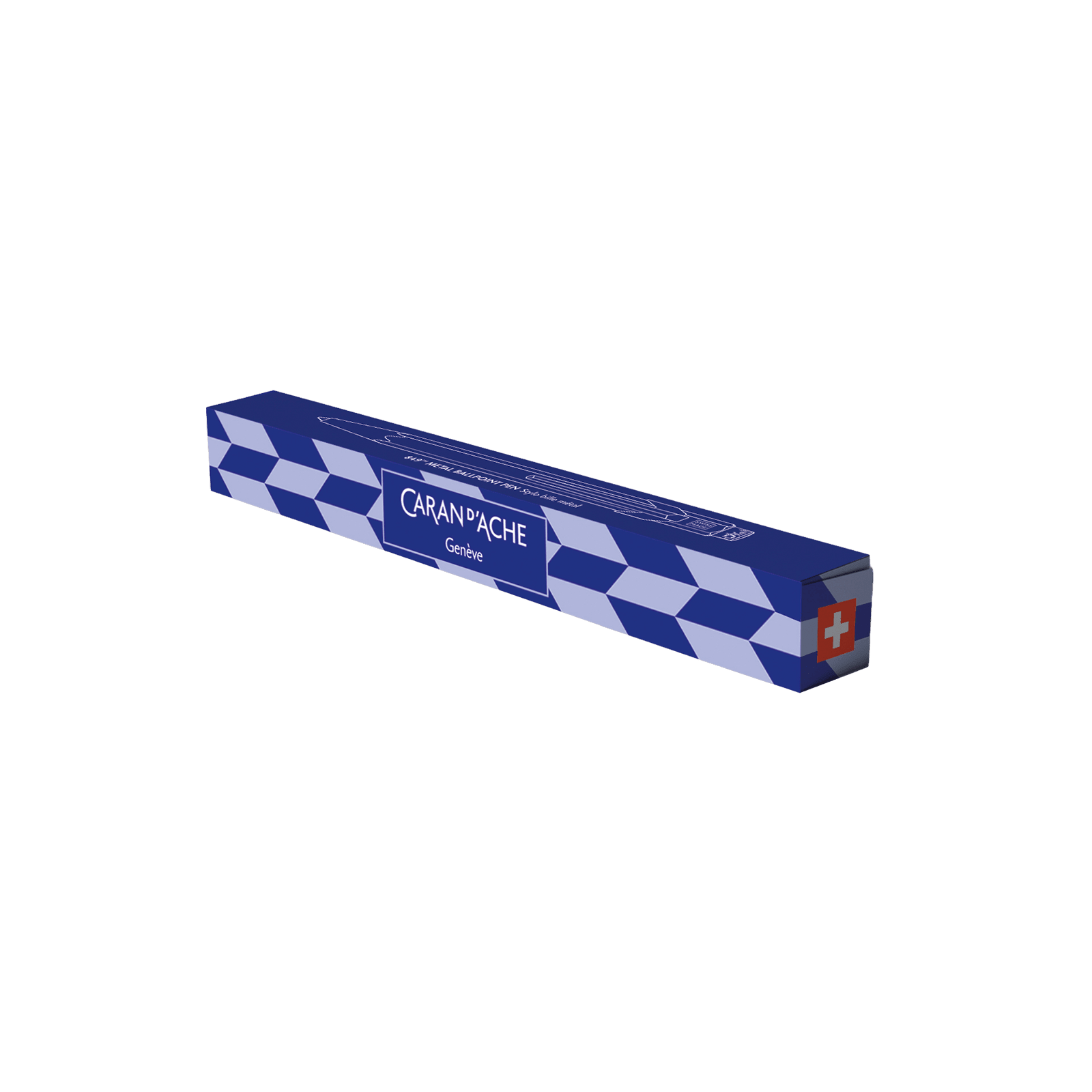 Stylo bille CARAN D'ACHE 849 Mosaic Édition Spéciale - Bleu Roi - 7630002364508