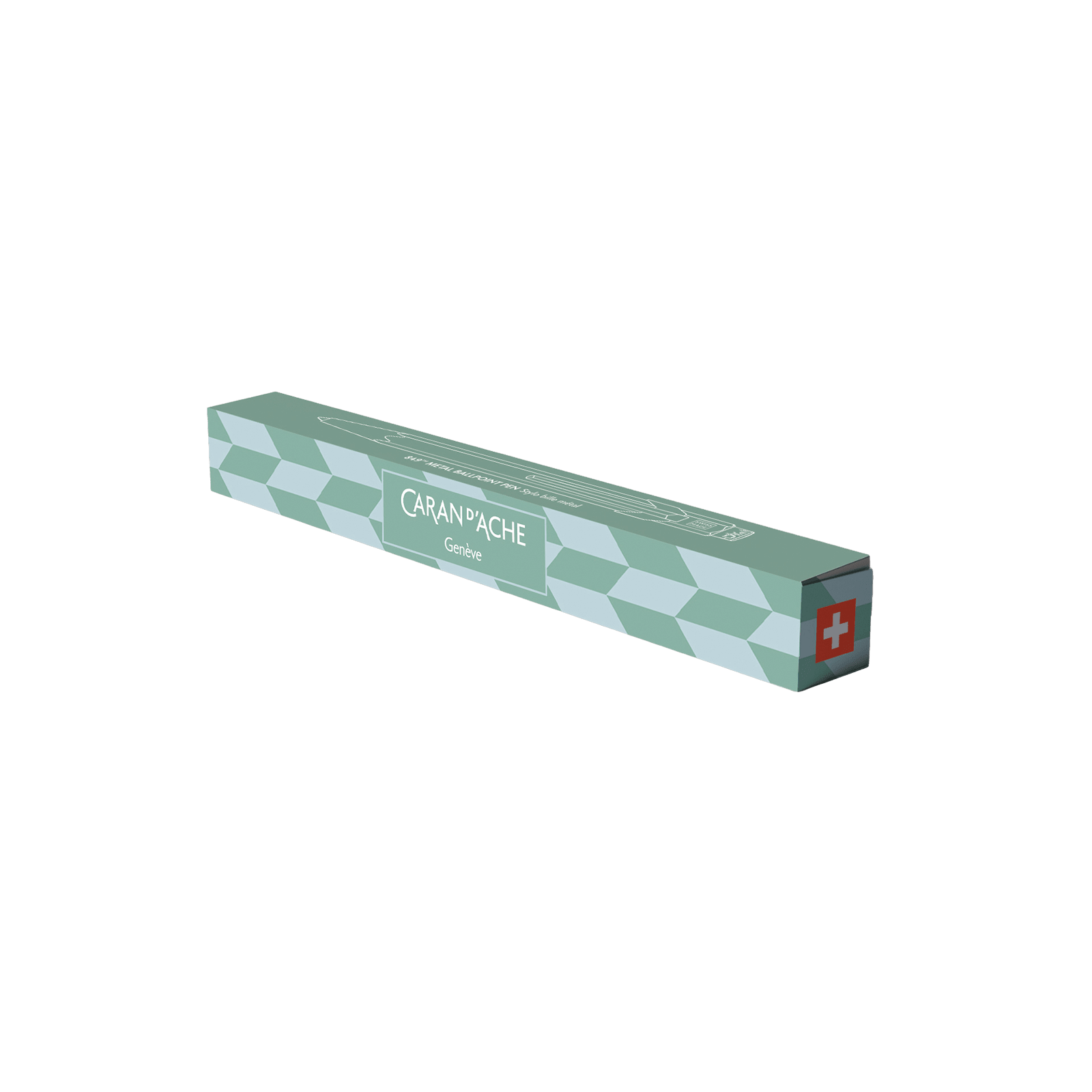 Stylo bille CARAN D'ACHE 849 Mosaic Édition Spéciale - Vert d’Eau - 7630002364461