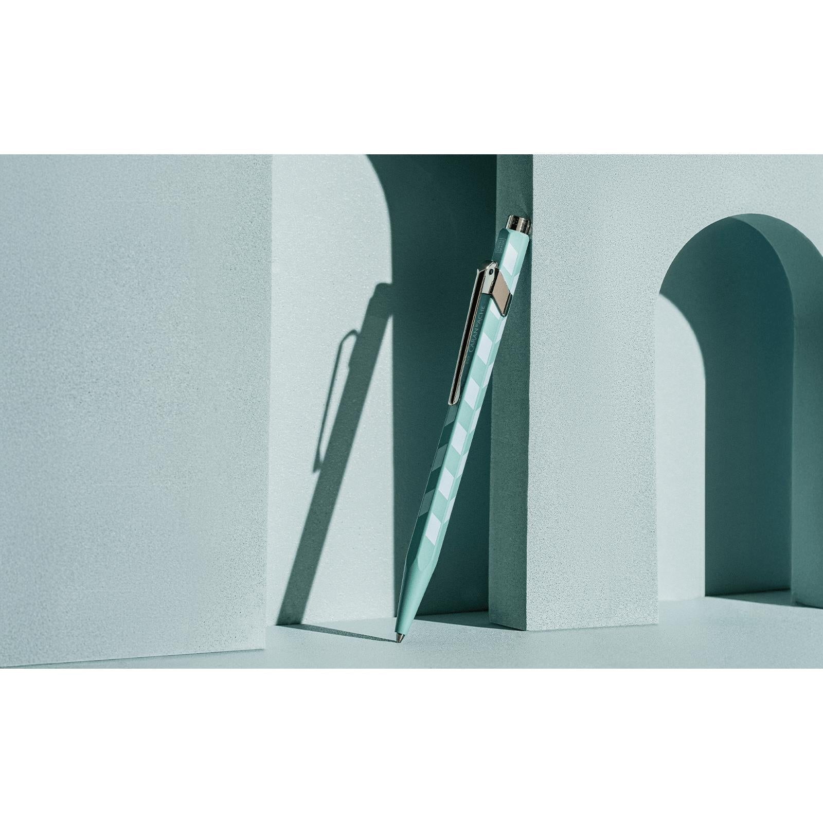 Stylo bille CARAN D'ACHE 849 Mosaic Édition Spéciale - Vert d’Eau - 7630002364461