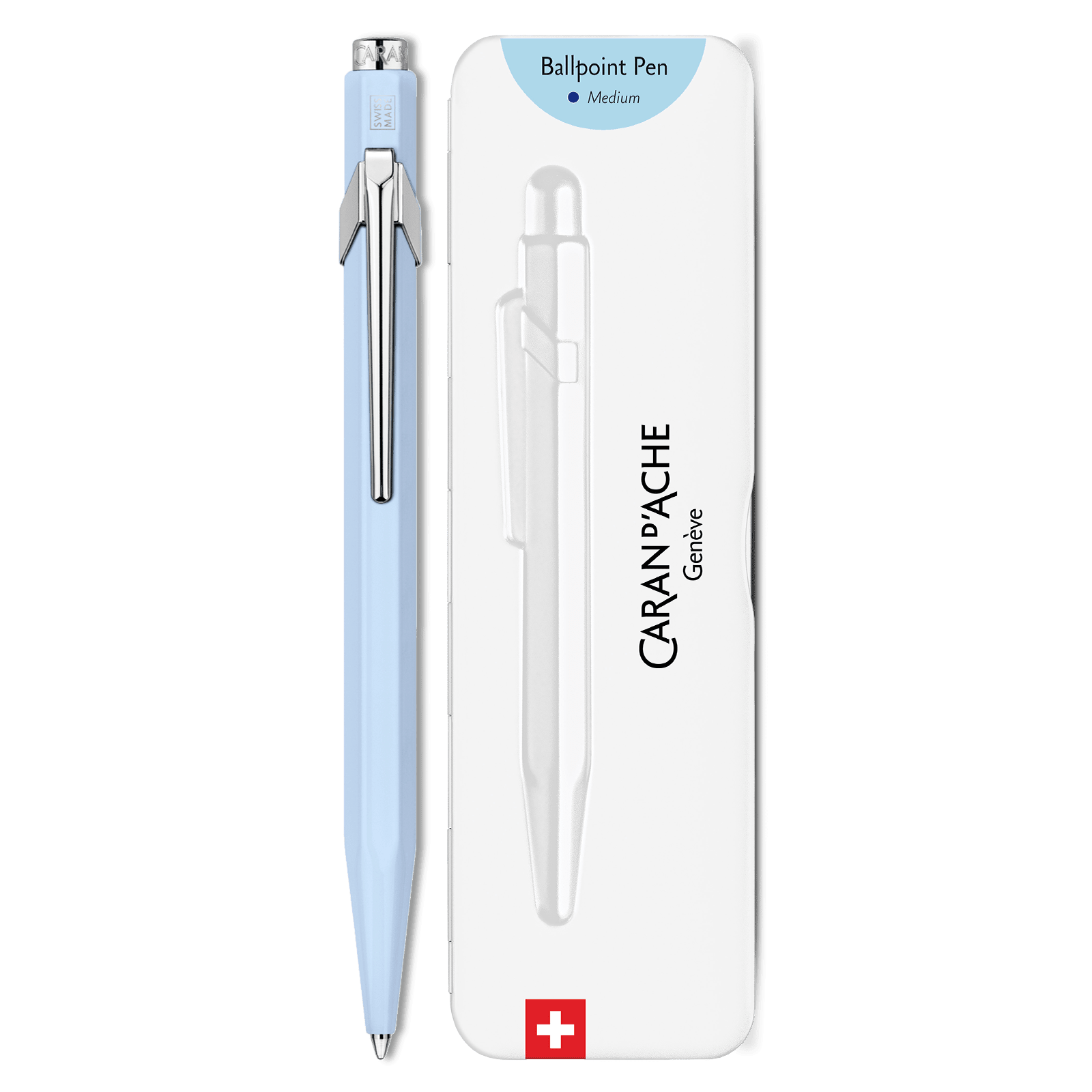 Stylo bille CARAN D'ACHE 849 Pastel - Bleu Pastel - 