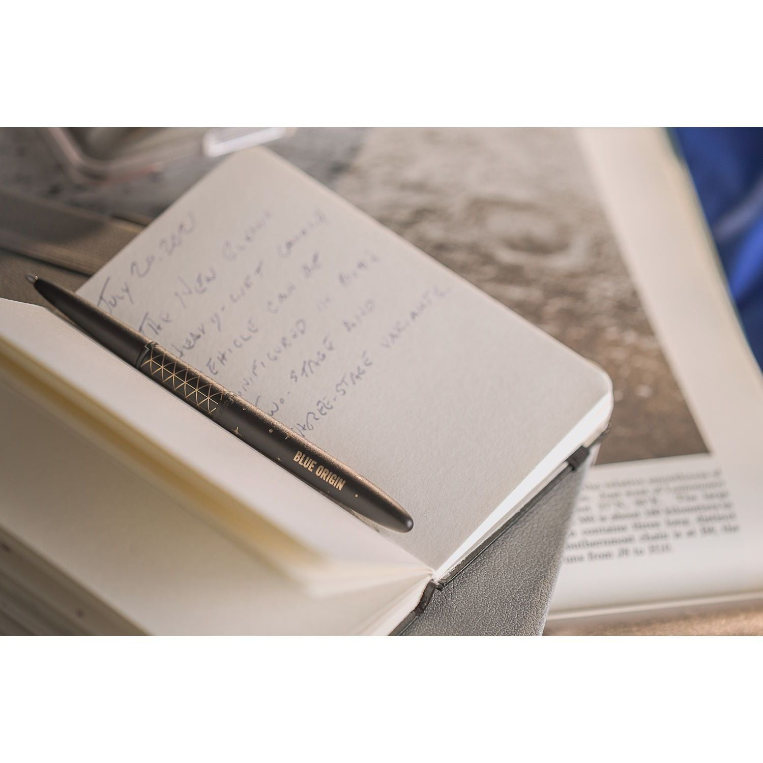 Stylo bille FISHER SPACE PEN Bullet Blue Origin - Noir Mat - 