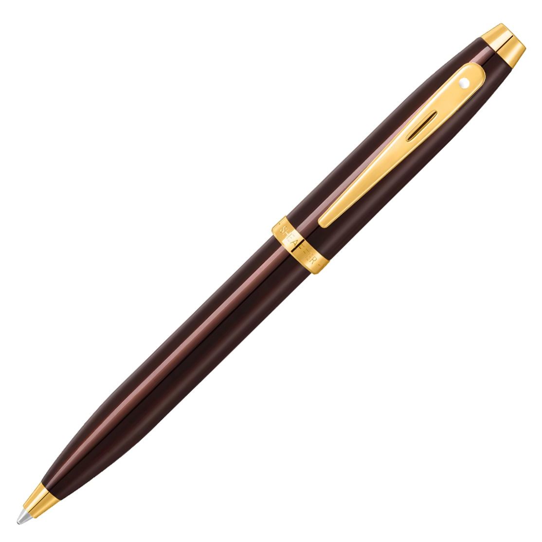 Stylo bille SHEAFFER 100 - Glossy Coffee Brown GT - 
