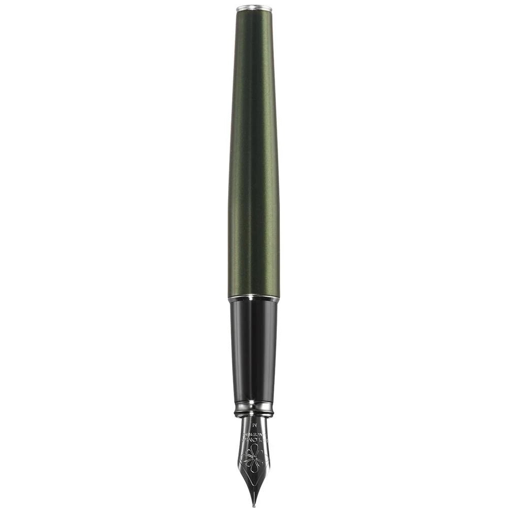 Stylo plume DIPLOMAT Excellence A2 - Evergreen Chrome (plume acier) - Extra - fine (EF) - 4009746010843