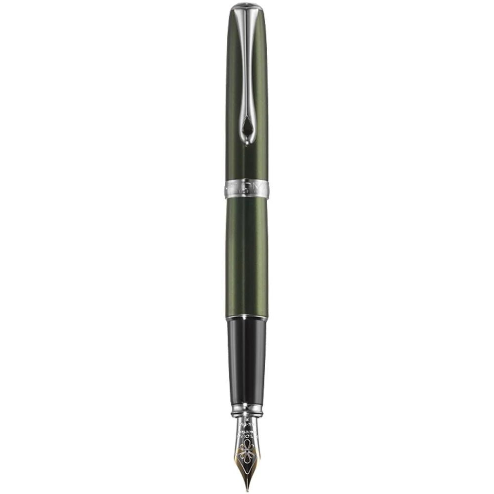 Stylo plume DIPLOMAT Excellence A2 - Evergreen Chrome (plume or 14k) - Extra - fine (EF) - 4009746010805