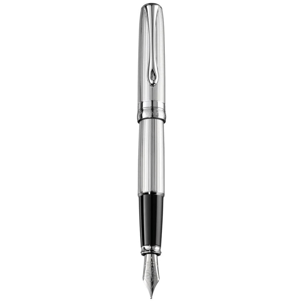 Stylo plume DIPLOMAT Excellence A2 - Guilloche Chrome (plume acier) - Extra - fine (EF) - 4009746010294