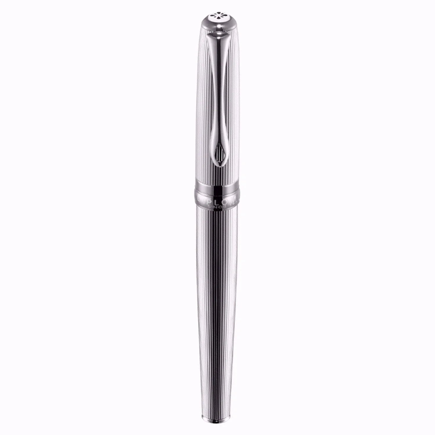 Stylo plume DIPLOMAT Excellence A2 - Guilloche Chrome (plume acier) - Extra - fine (EF) - 4009746010294