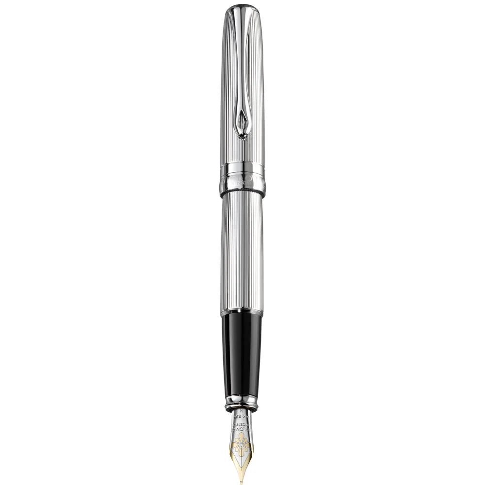 Stylo plume DIPLOMAT Excellence A2 - Guilloche Chrome (plume or 14k) - Extra - fine (EF) - 4009746010256