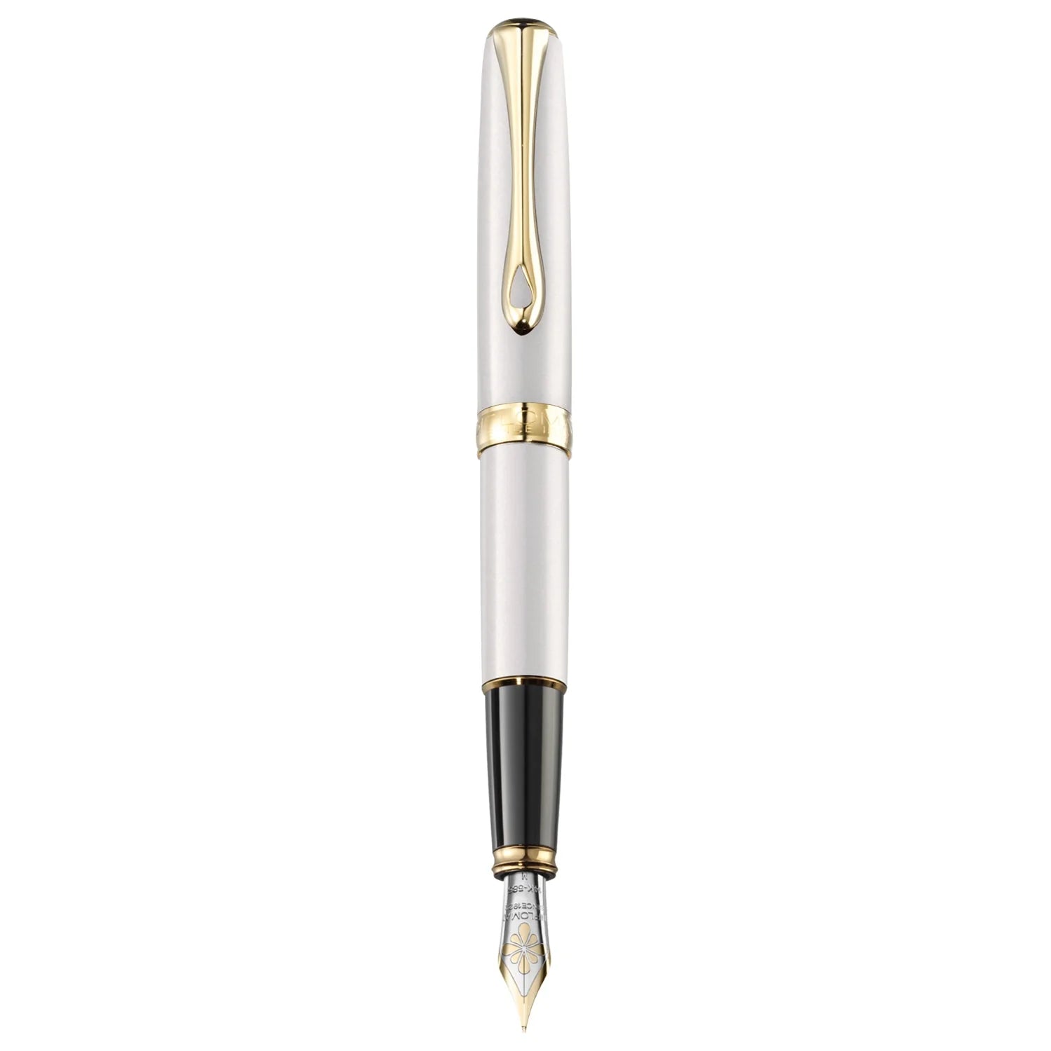 Stylo plume DIPLOMAT Excellence A2 - Pearl White Gold (plume or 14k) - Extra - fine (EF) - 4009746015121